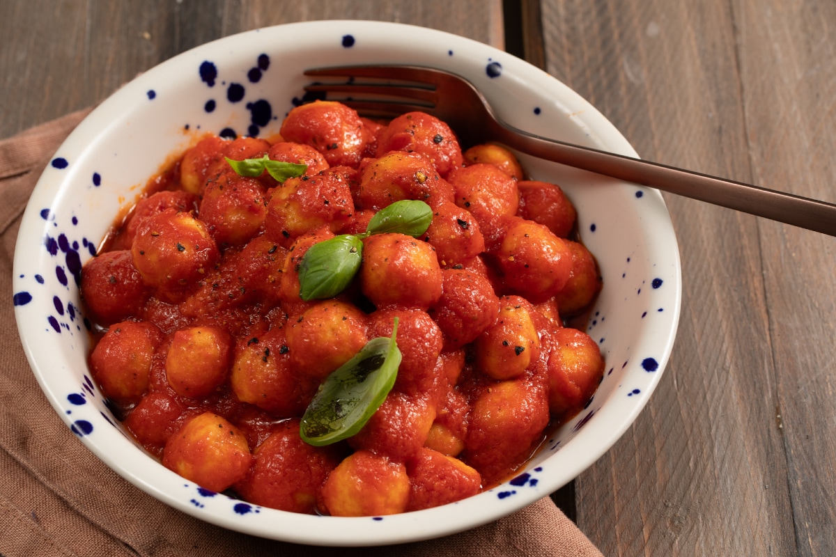 Stale bread gnocchi