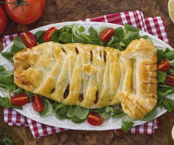 Sea bream fillets in a cage