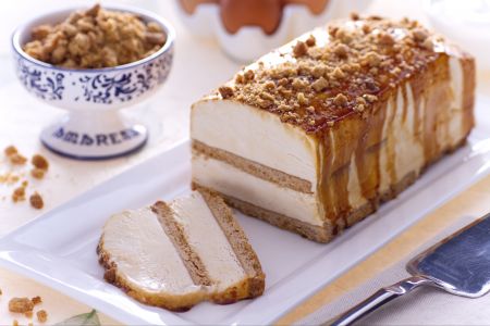 Salted caramel semifreddo