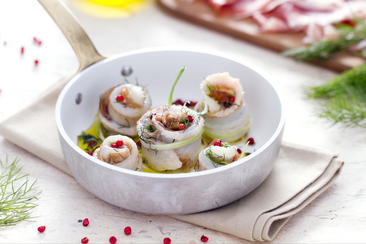 Sole Rolls with Prosciutto