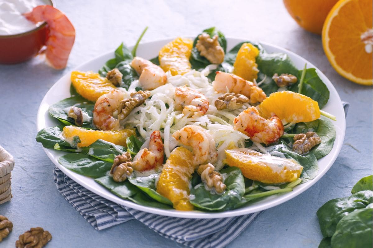 Shrimp Salad with Yogurt Sauce
