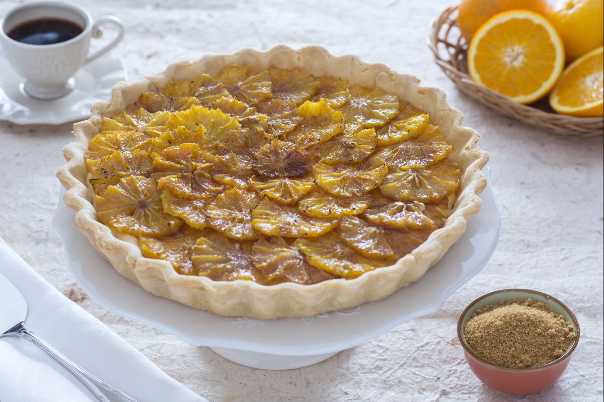 Caramelized Orange Tart
