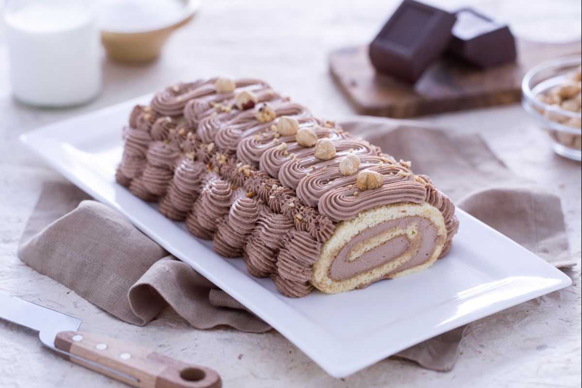 Hazelnut Cream Roll