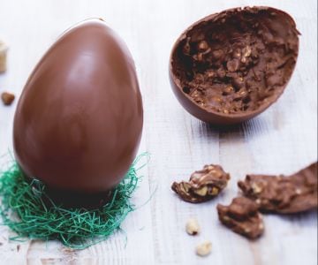 Milk chocolate and hazelnut Easter egg