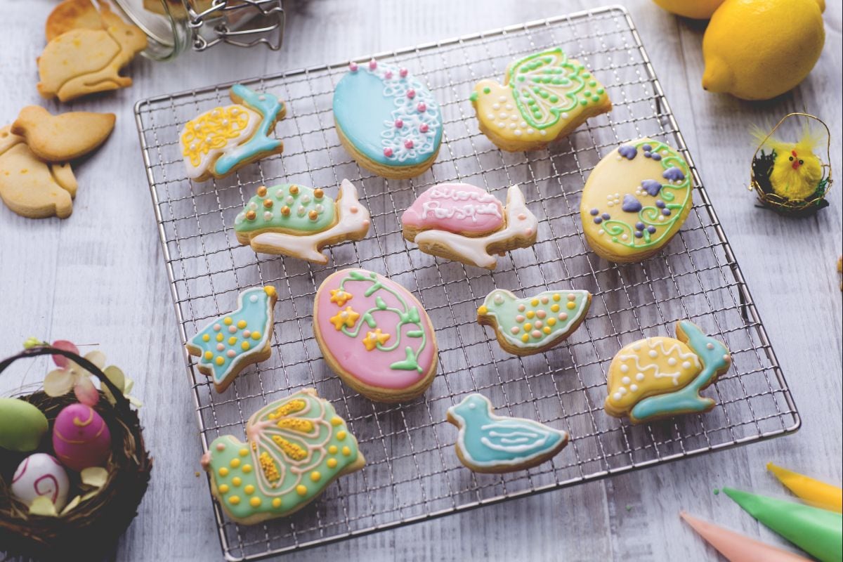 Colored Easter Cookies