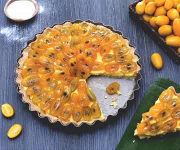 Tart with Caramelized Kumquats