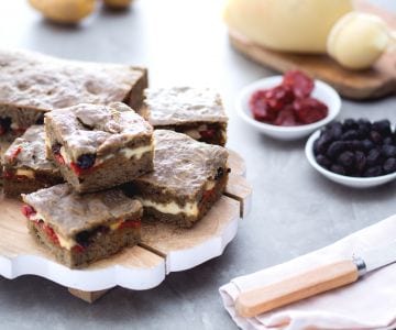 Burnt Wheat Focaccia Stuffed