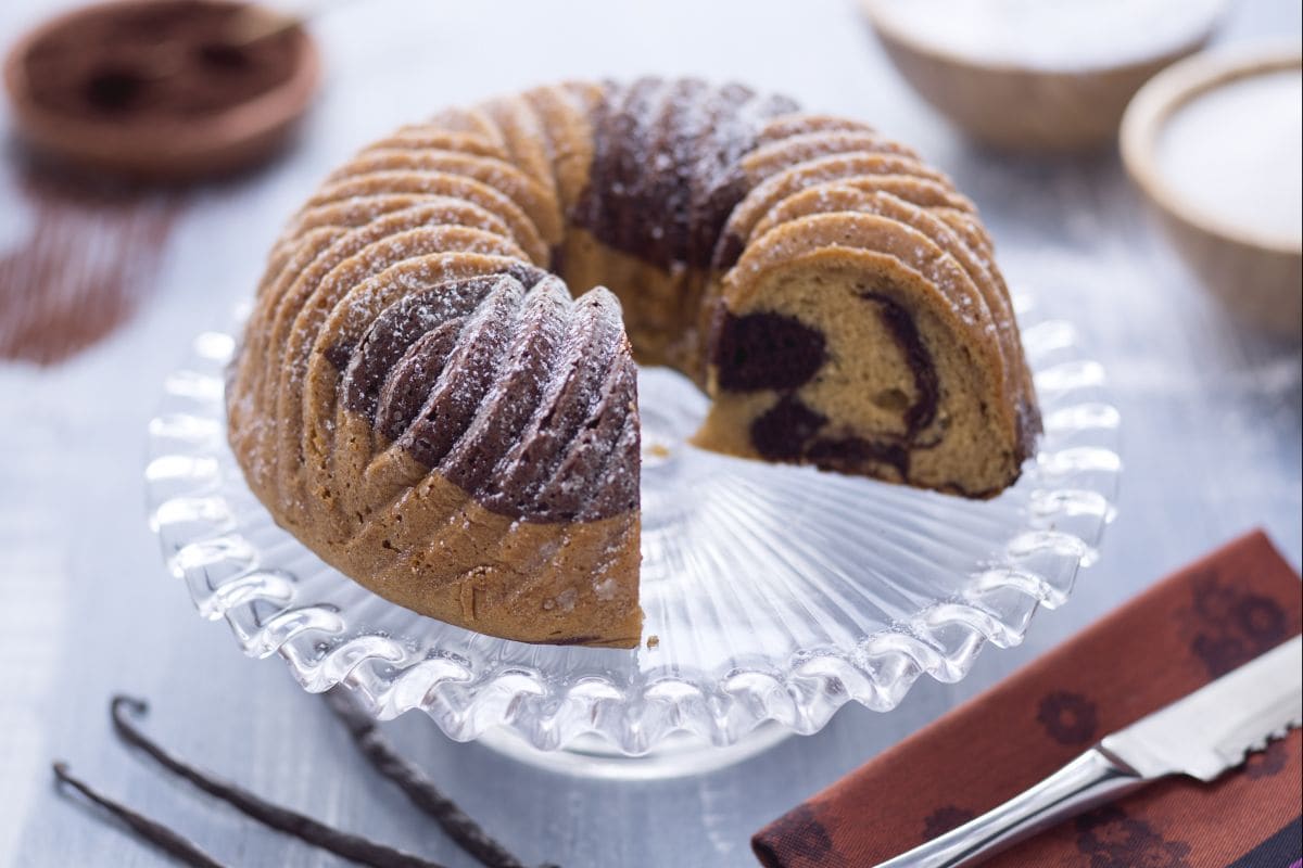 Gluten-free marble bundt cake
