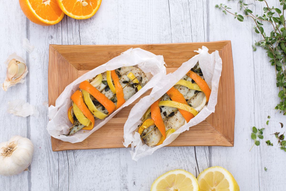 Baked Croaker with Citrus Aroma