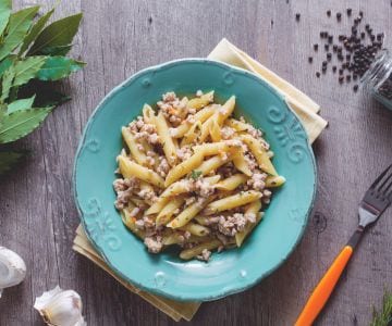 Penne with White Rabbit Ragù