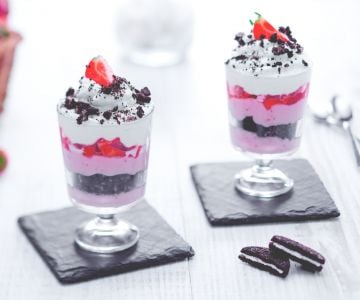 Strawberry and Chocolate Trifle