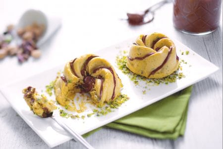 Pistachio and Nutella Semifreddo