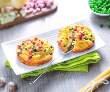 Baked Spaghetti Mini Frittatas