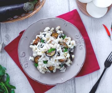 Pasta alla Norma in bianco