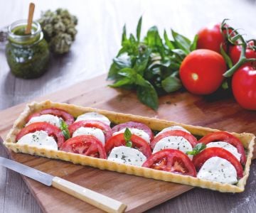 Caprese savory pie