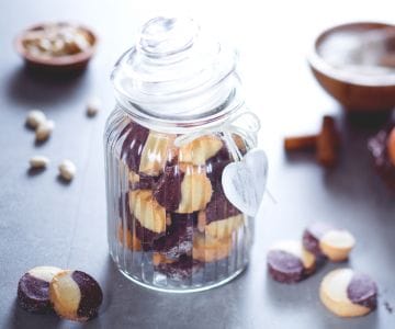 Cocoa and Almond Diamonds