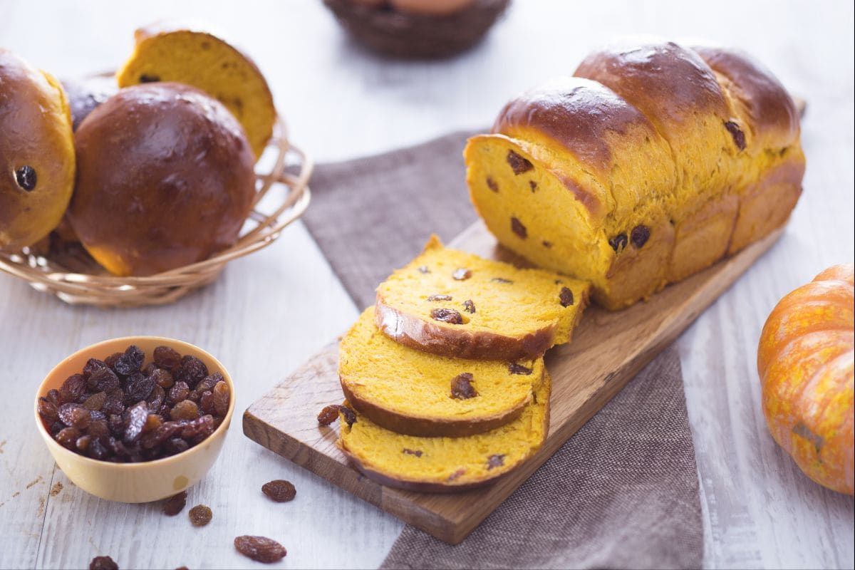 Pumpkin Brioche Bread