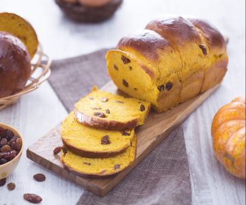 Pumpkin Brioche Bread