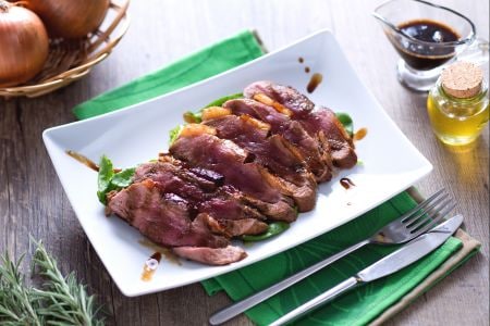 Duck breast with balsamic