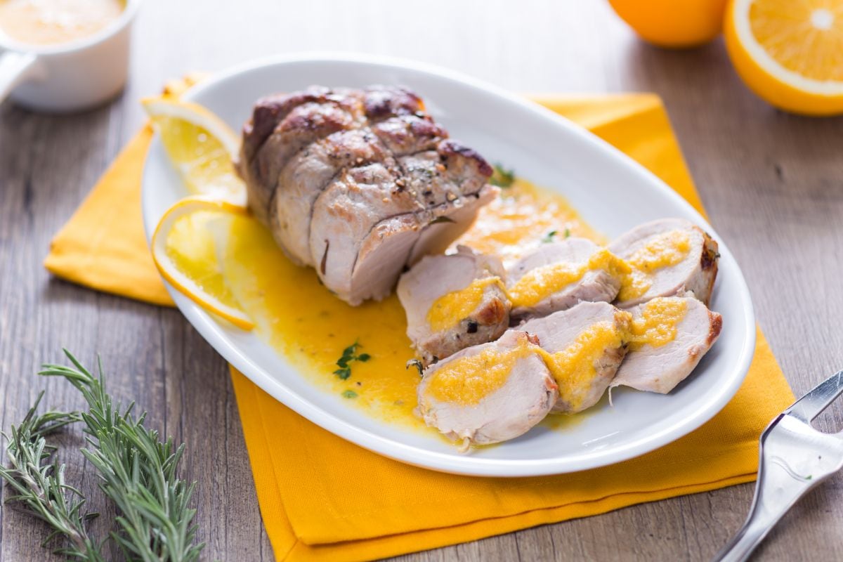 Pork tenderloin with orange