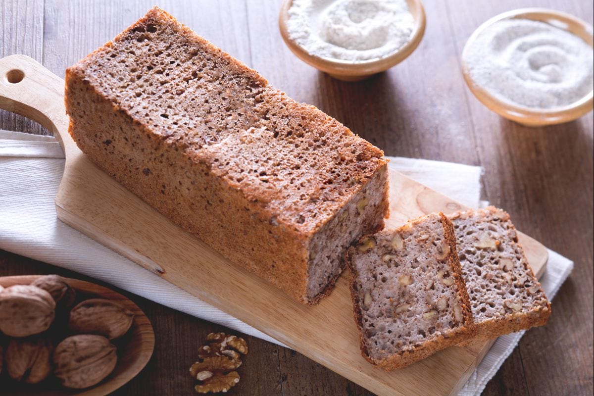 Gluten-free walnut bread