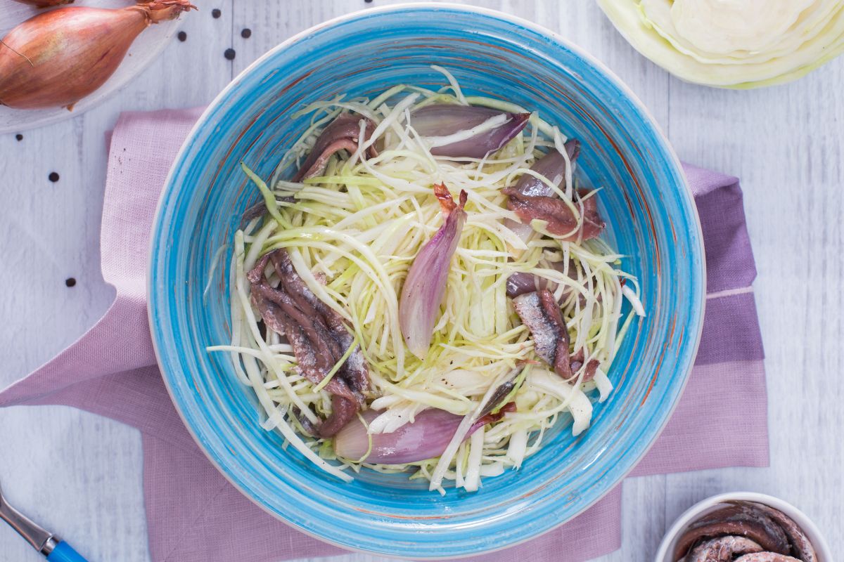 Cabbage and Shallot Salad