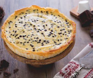 Phyllo Dough Cake with Ricotta and Chocolate