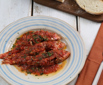 Red mullets Livorno style