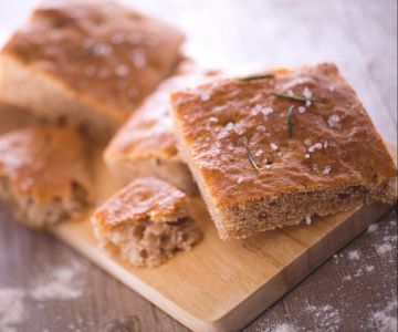 Whole wheat focaccia