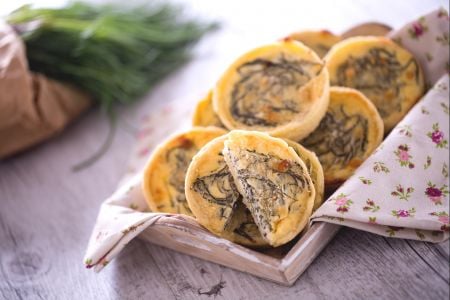 Savory Tartlets with Agretti
