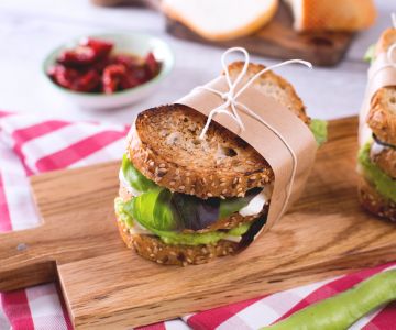 Fava Bean and Cheese Sandwich