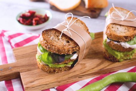 Fava Bean and Cheese Sandwich