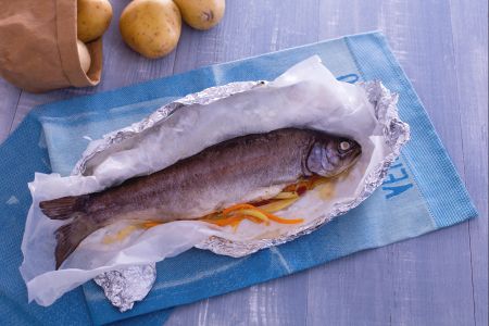 Baked Trout in Foil