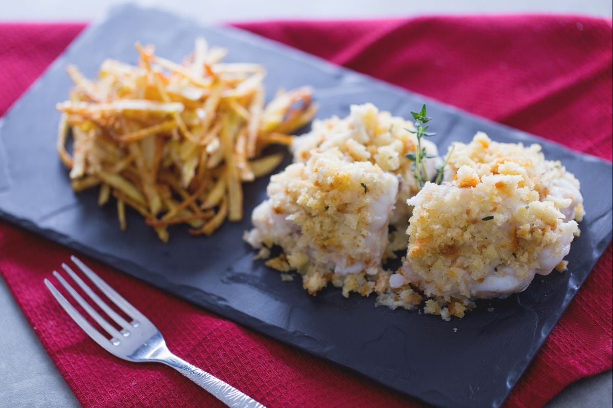 Monkfish with potatoes