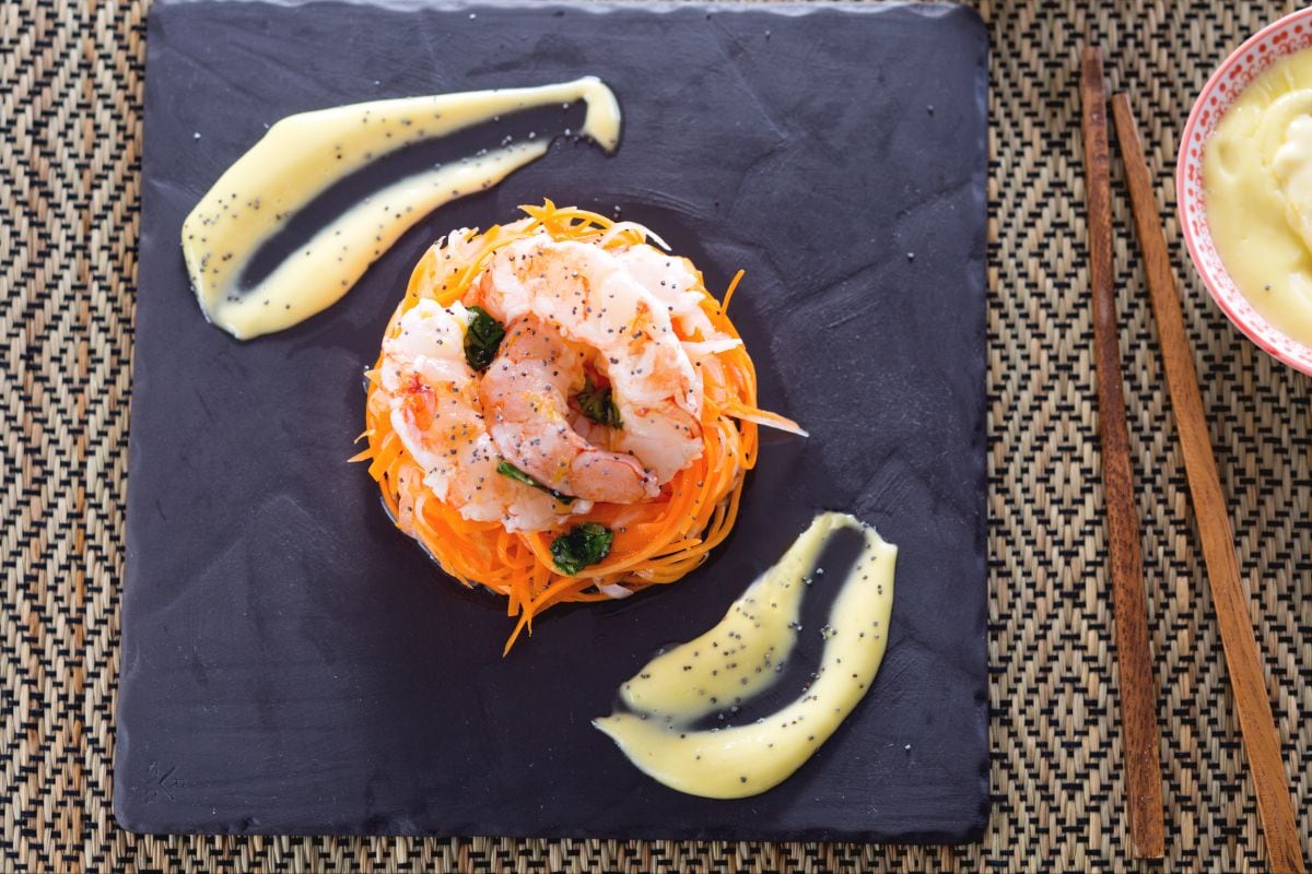 Daikon and Shrimp Salad