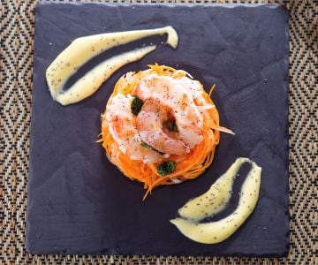 Daikon and Shrimp Salad