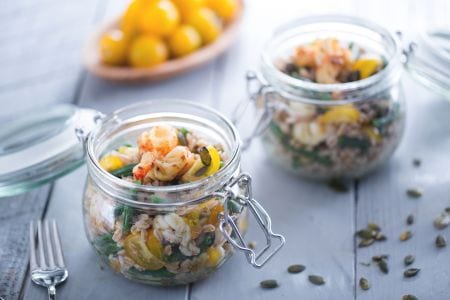 Spelt and Shrimp Salad
