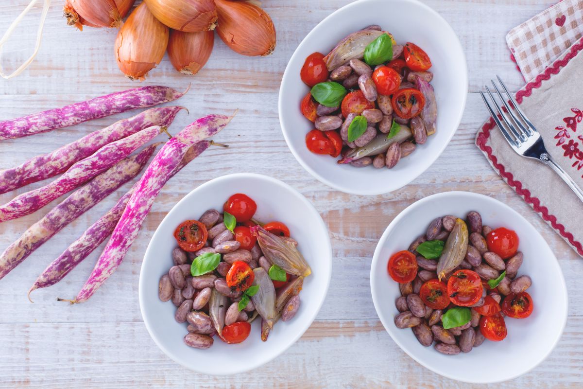 Fresh Borlotti Bean Salad