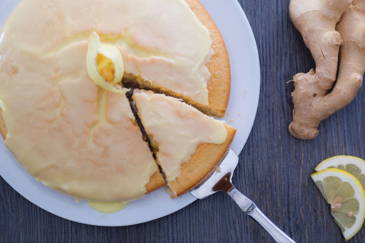 Lemon and Ginger Water Cake