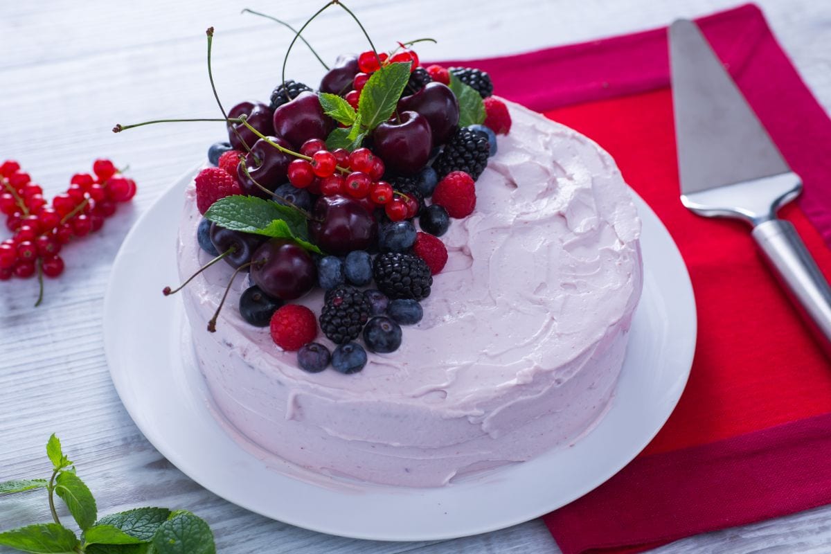 Summer birthday cake