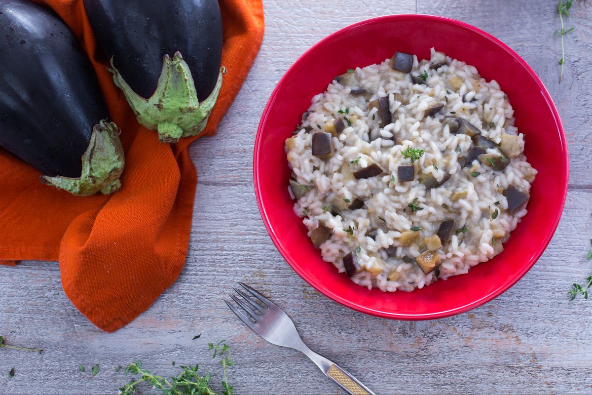 Eggplant Risotto