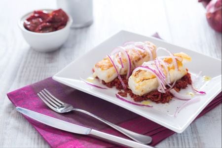 Cod with Sun-Dried Tomato Paste