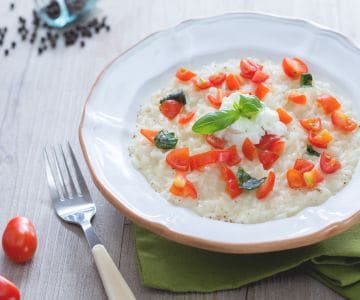 Buffalo Mozzarella and Cherry Tomato Risotto