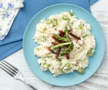 Asparagus and Speck Risotto