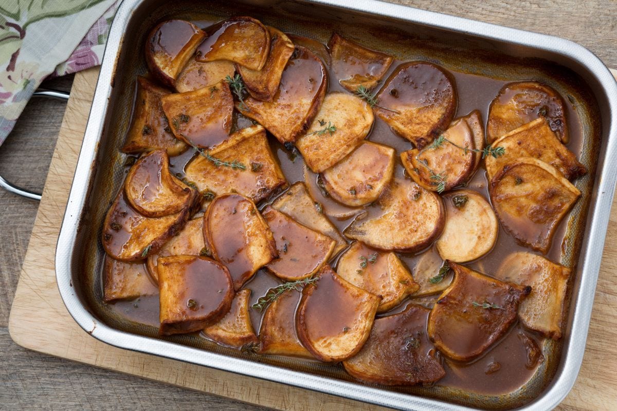 Honey and Spice Glazed Turnips