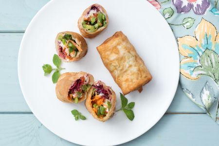 Vegetarian Phyllo Dough Rolls