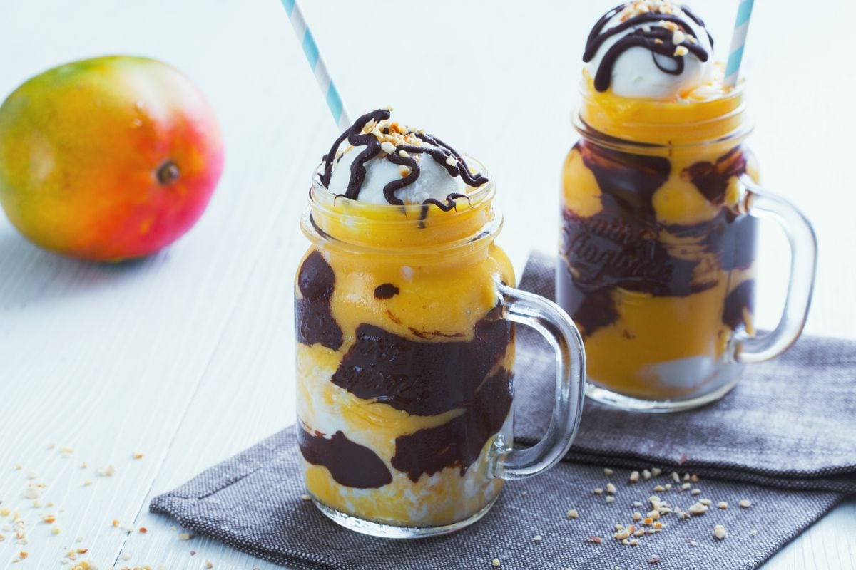 Mango and Chocolate Milkshake