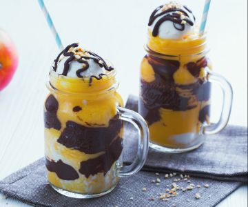 Mango and Chocolate Milkshake