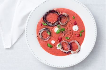 Summer Fruit and Vegetable Gazpacho