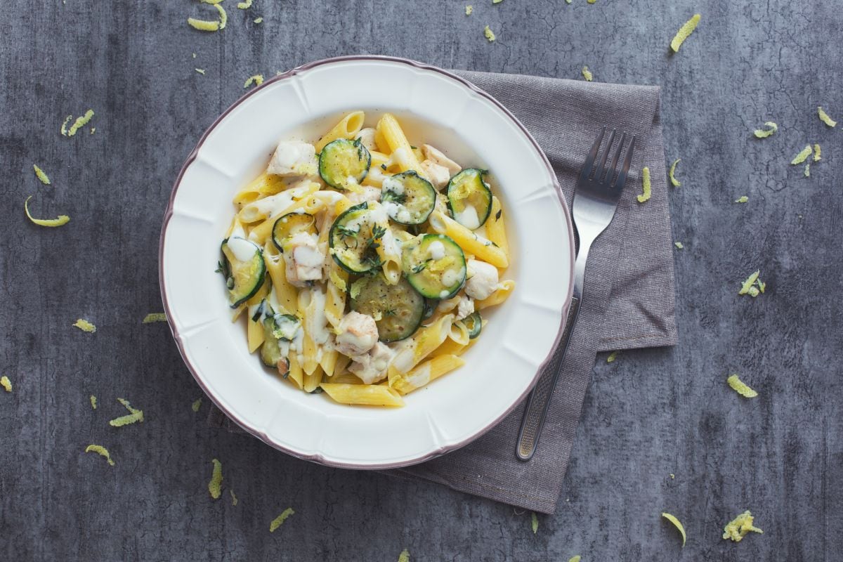 Pasta with Chicken and Zucchini